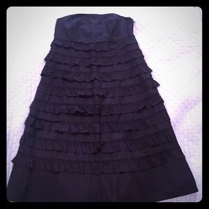 Gap strapless a-line ruffle dress